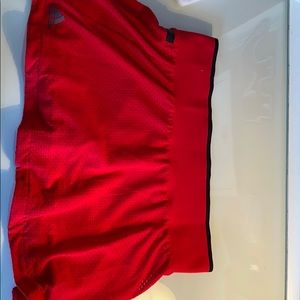 Brand new red adidas tennis skirt